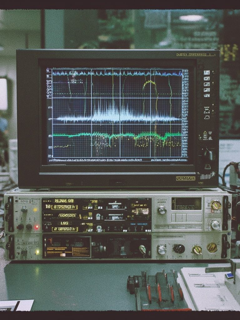 Vintage Oscilloscope Equipment Poster. poster detail
