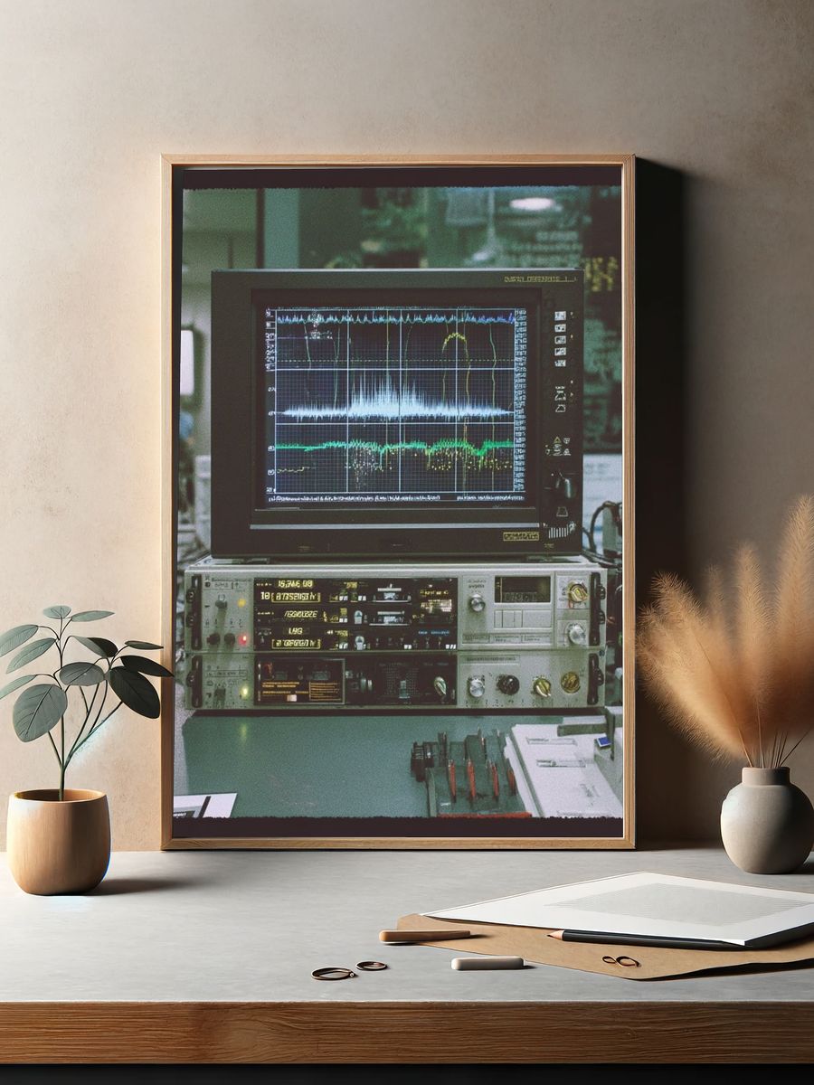 Vintage Oscilloscope Equipment Poster. — room view 2