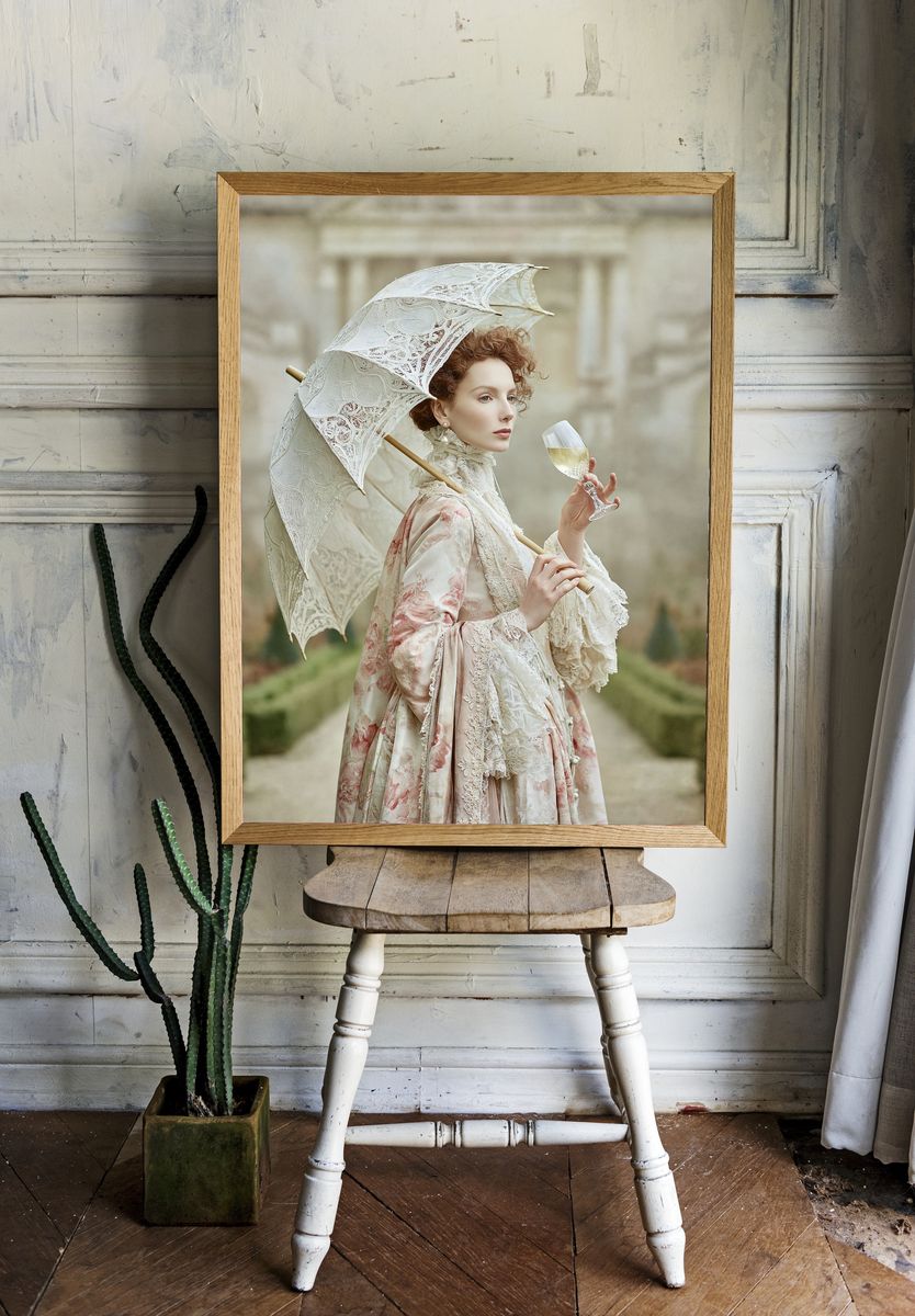 Victorian Portrait Fashion Poster. — room view 1