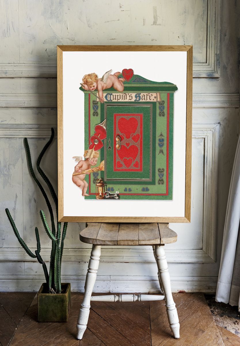 Cupid's Safe — Vintage Print room preview