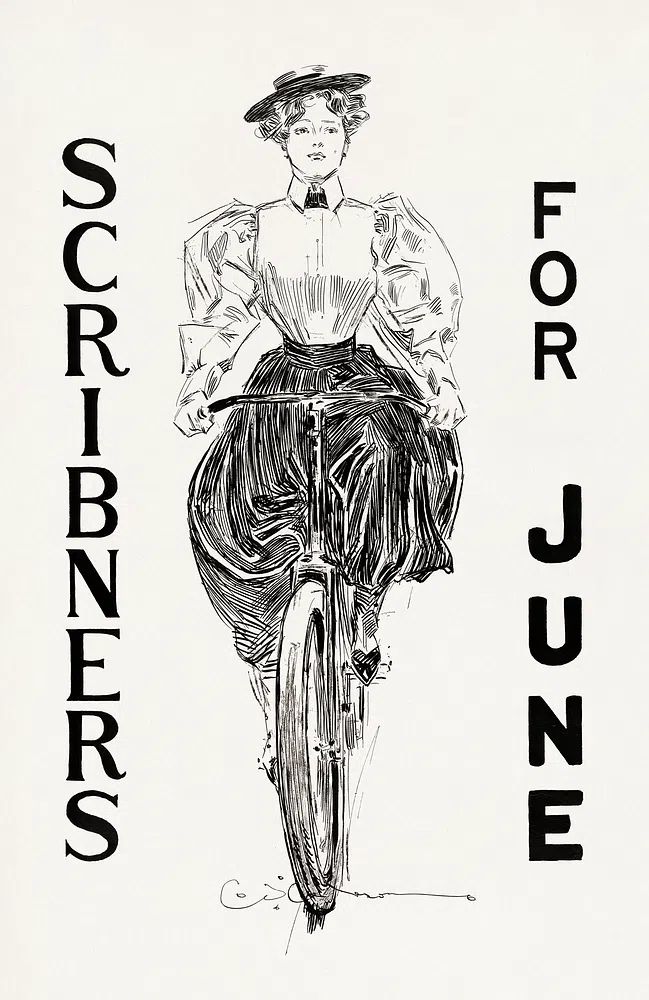 Scribners for June — Vintage Print. poster — vintage art