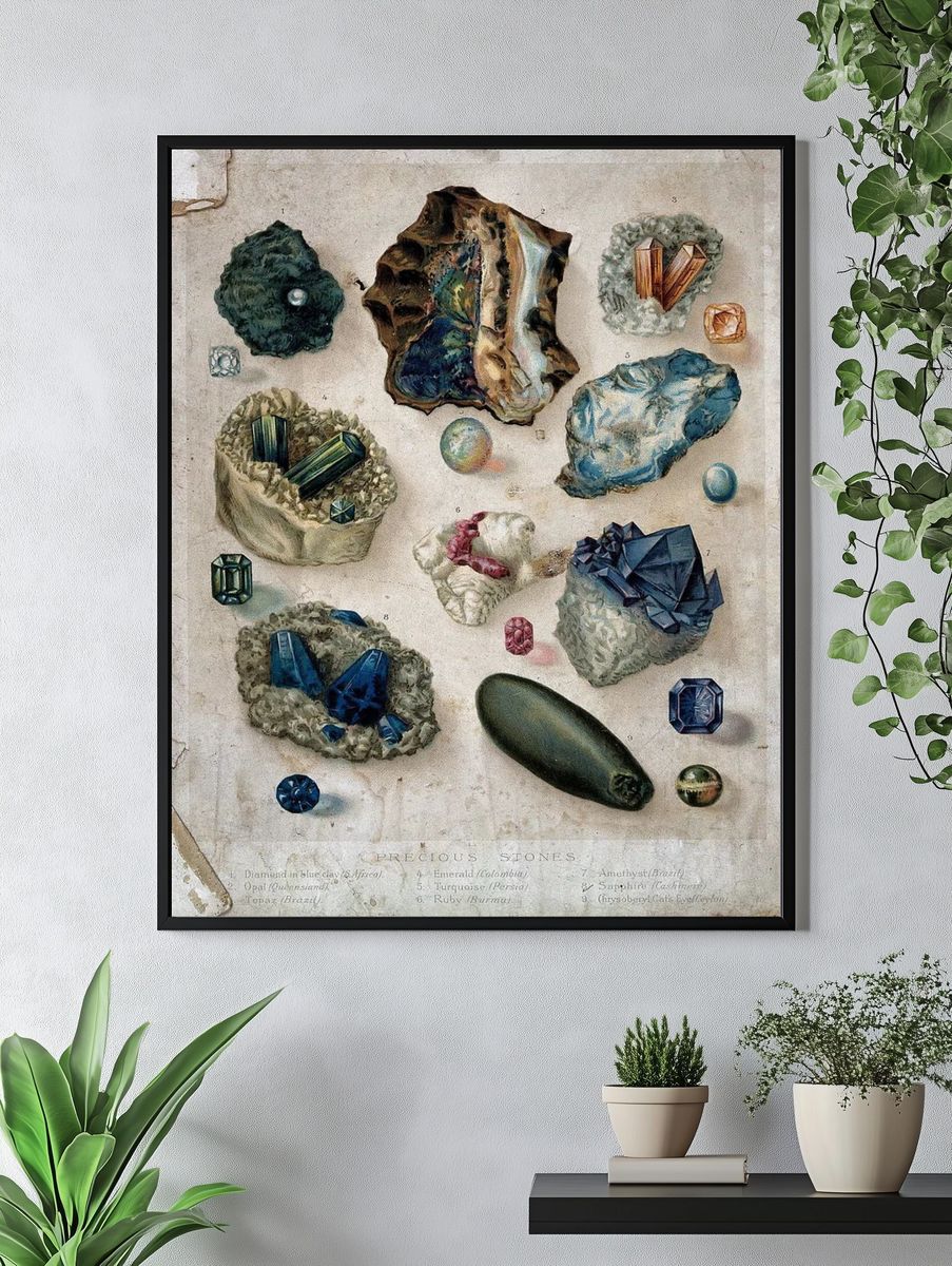 Precious Stones — Vintage Print. — room view 4
