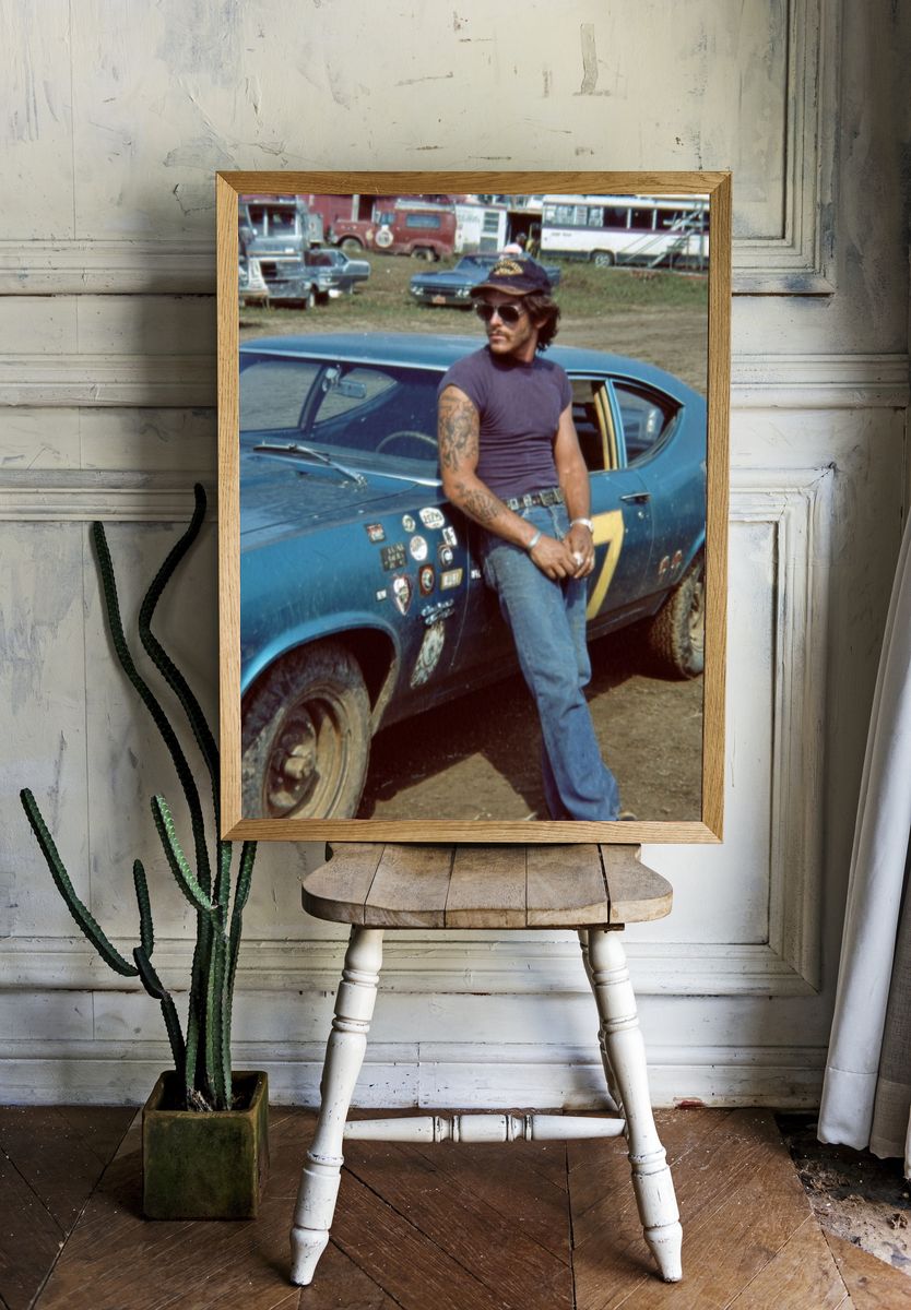 Vintage Racing Car Enthusiast Poster. — room view 1