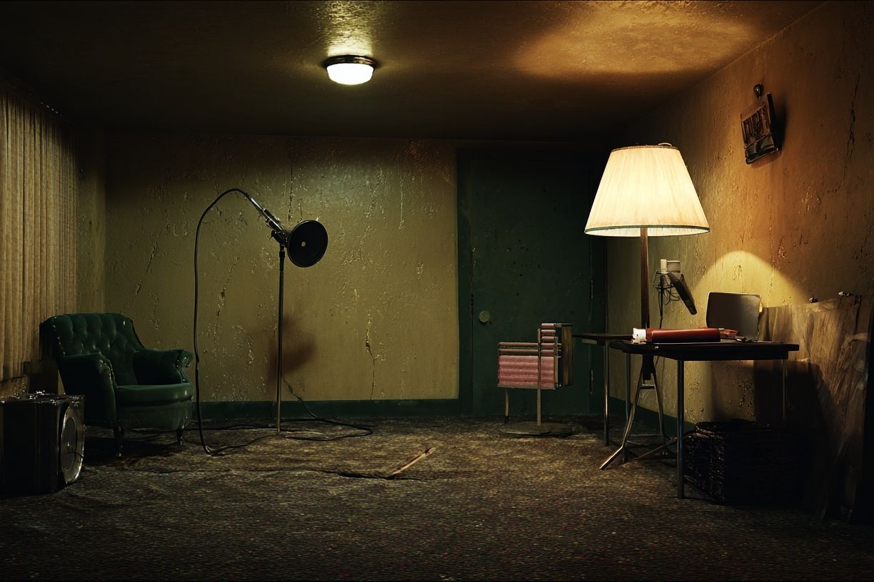 Vintage Room Interior — Photography Print. poster — photography art