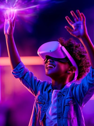 VR Joy Portrait Poster. poster