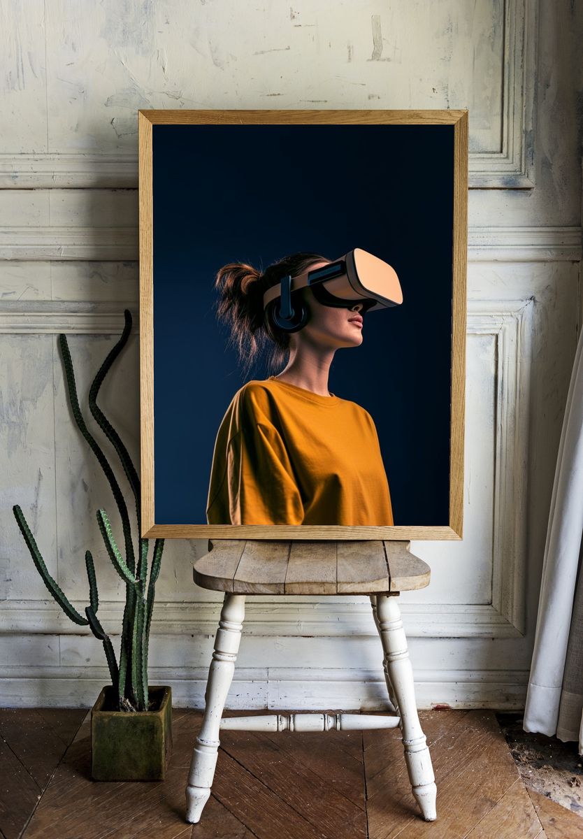 VR Portrait Photography Poster. — room view 1