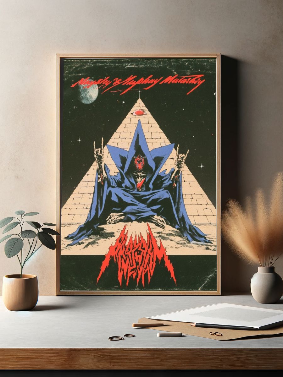 Megalithic Throne — Vintage Print. — room view 2