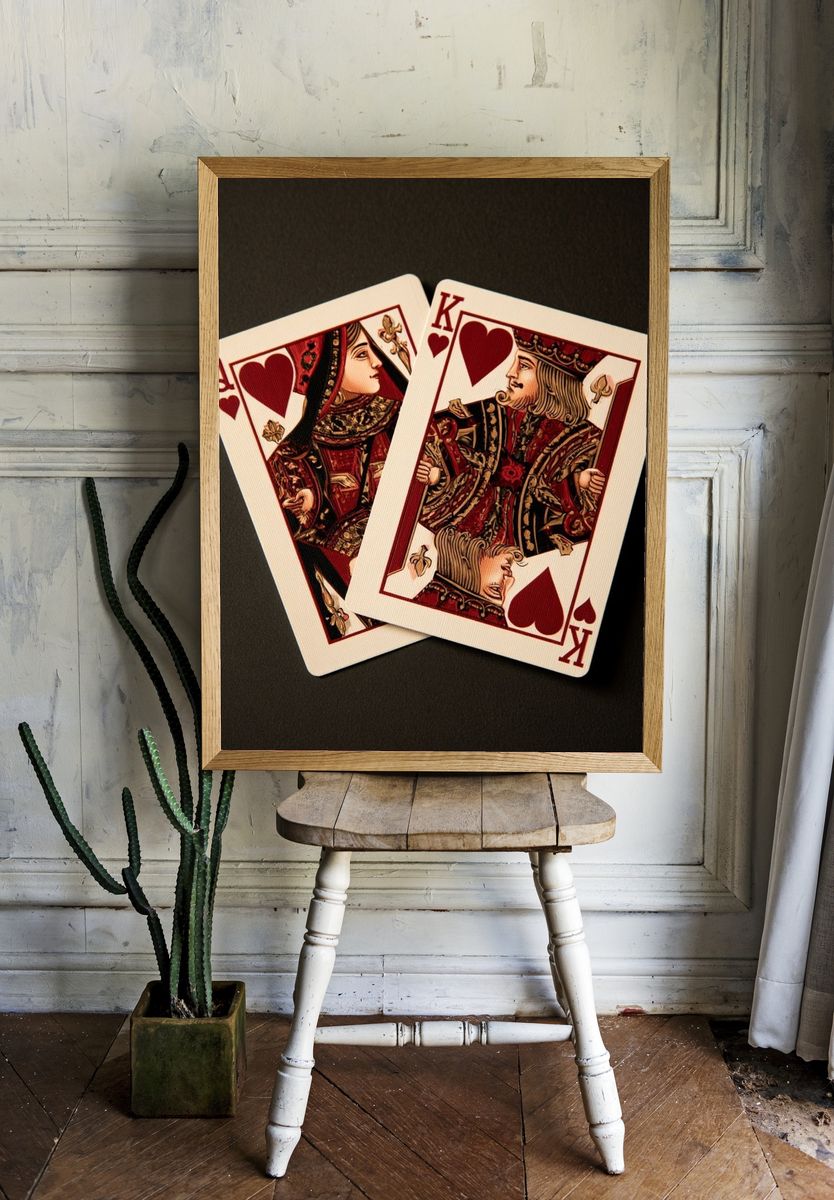 King and Queen of Hearts Poster. — room view 1