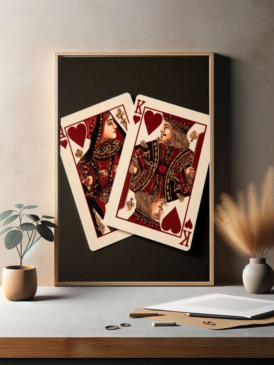 King and Queen of Hearts Poster. — room view 2