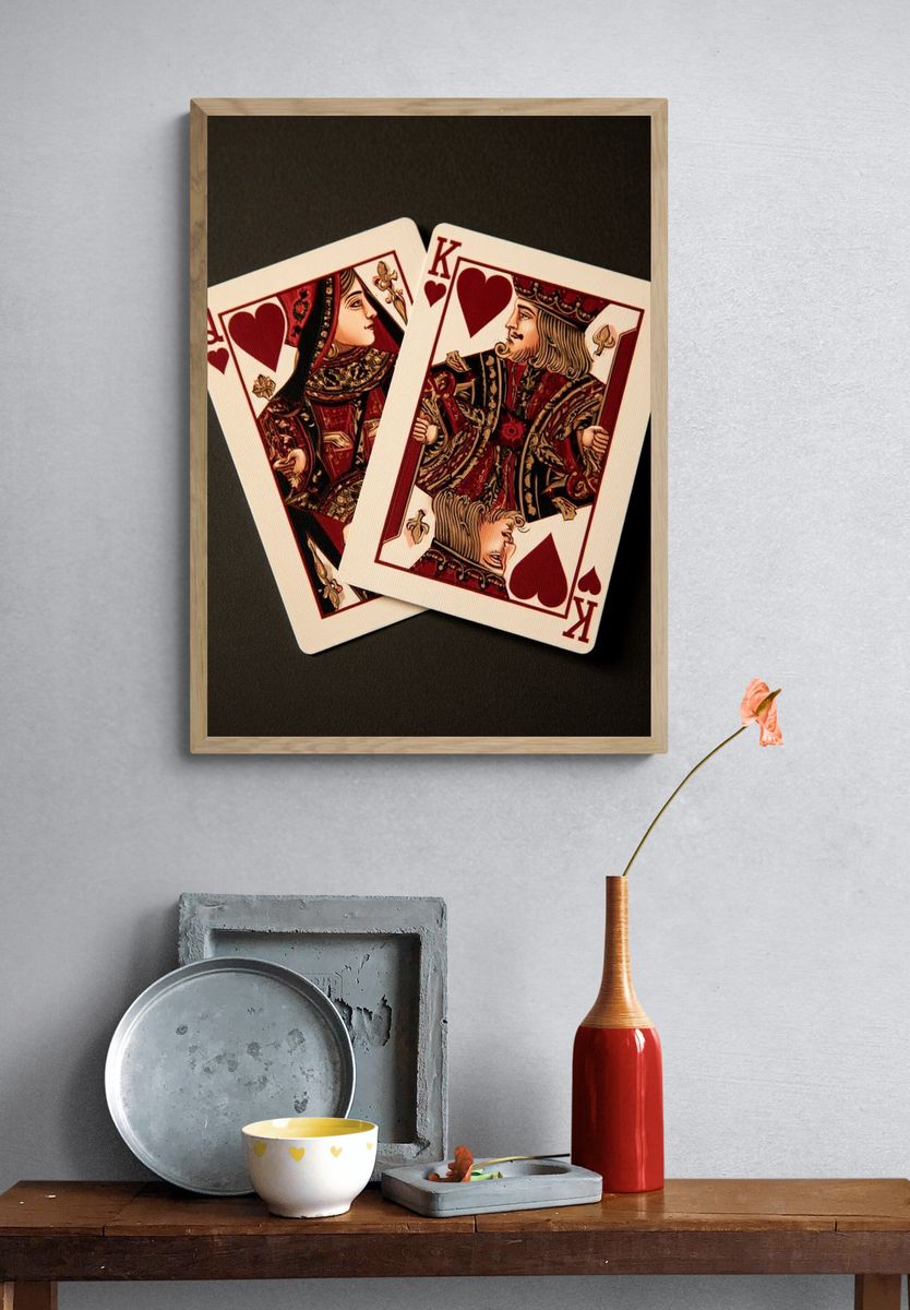 King and Queen of Hearts Poster. — room view 3