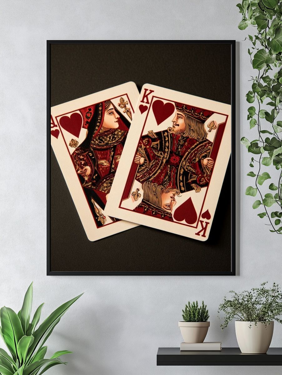 King and Queen of Hearts Poster. — room view 4
