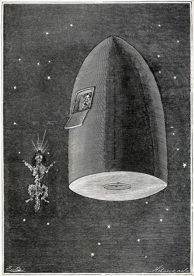 Vintage Space Rocket Illustration Poster. poster print
