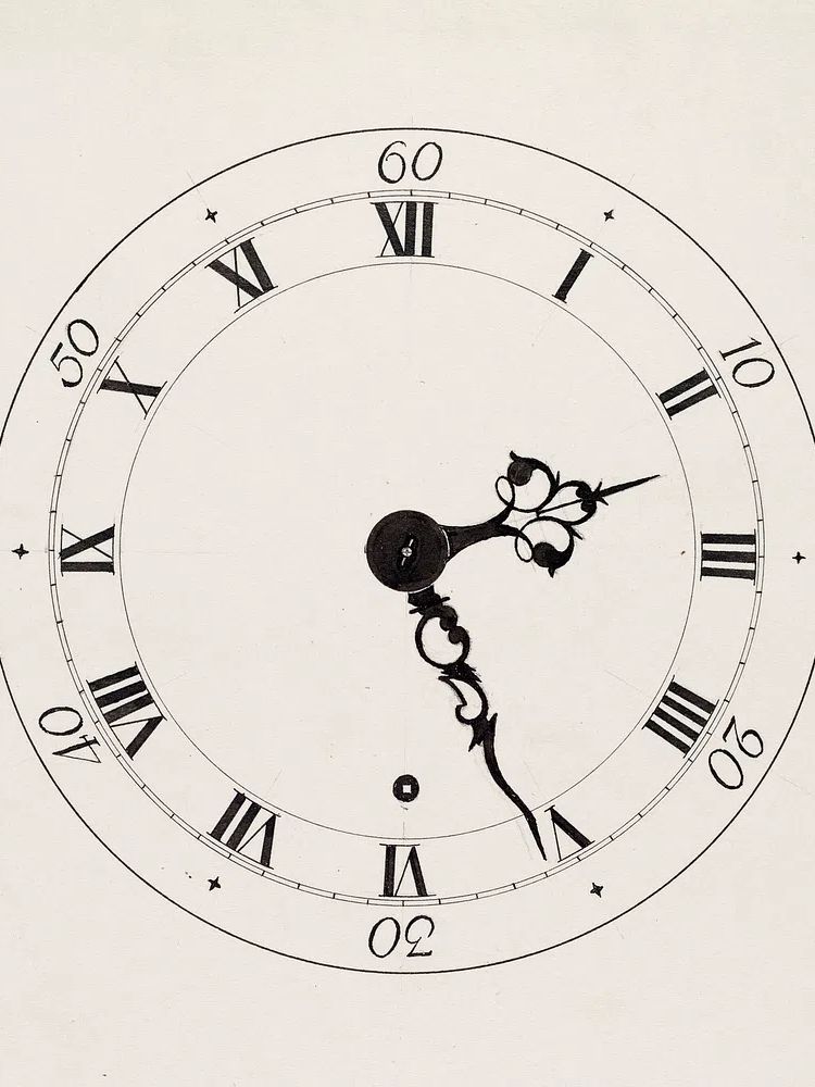 Shelf Clock (c. 1937) Ulrich. poster — vintage art