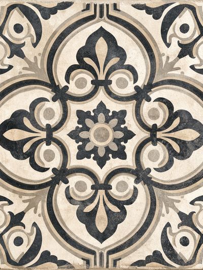 Ornate Tile Pattern Print. poster