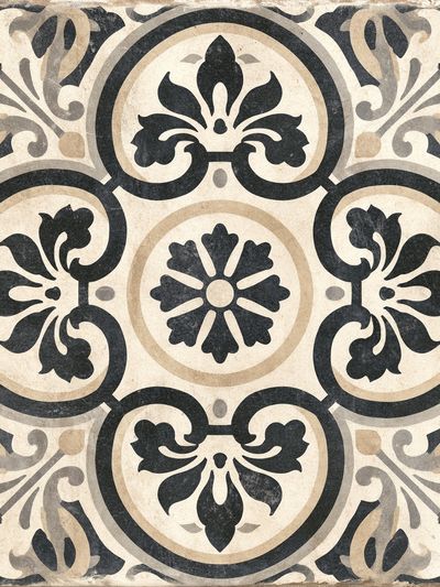 Ornate Tile Pattern Vintage Print. poster
