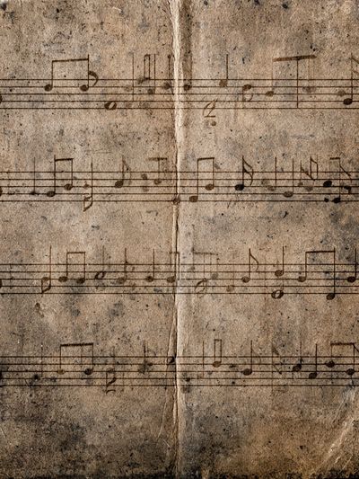 Vintage Sheet Music Texture Poster. poster