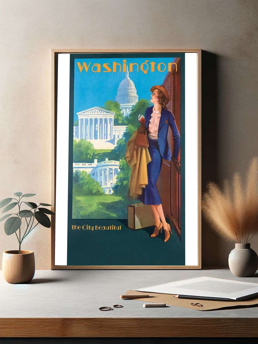 Washington — Vintage Travel Poster. — room view 2