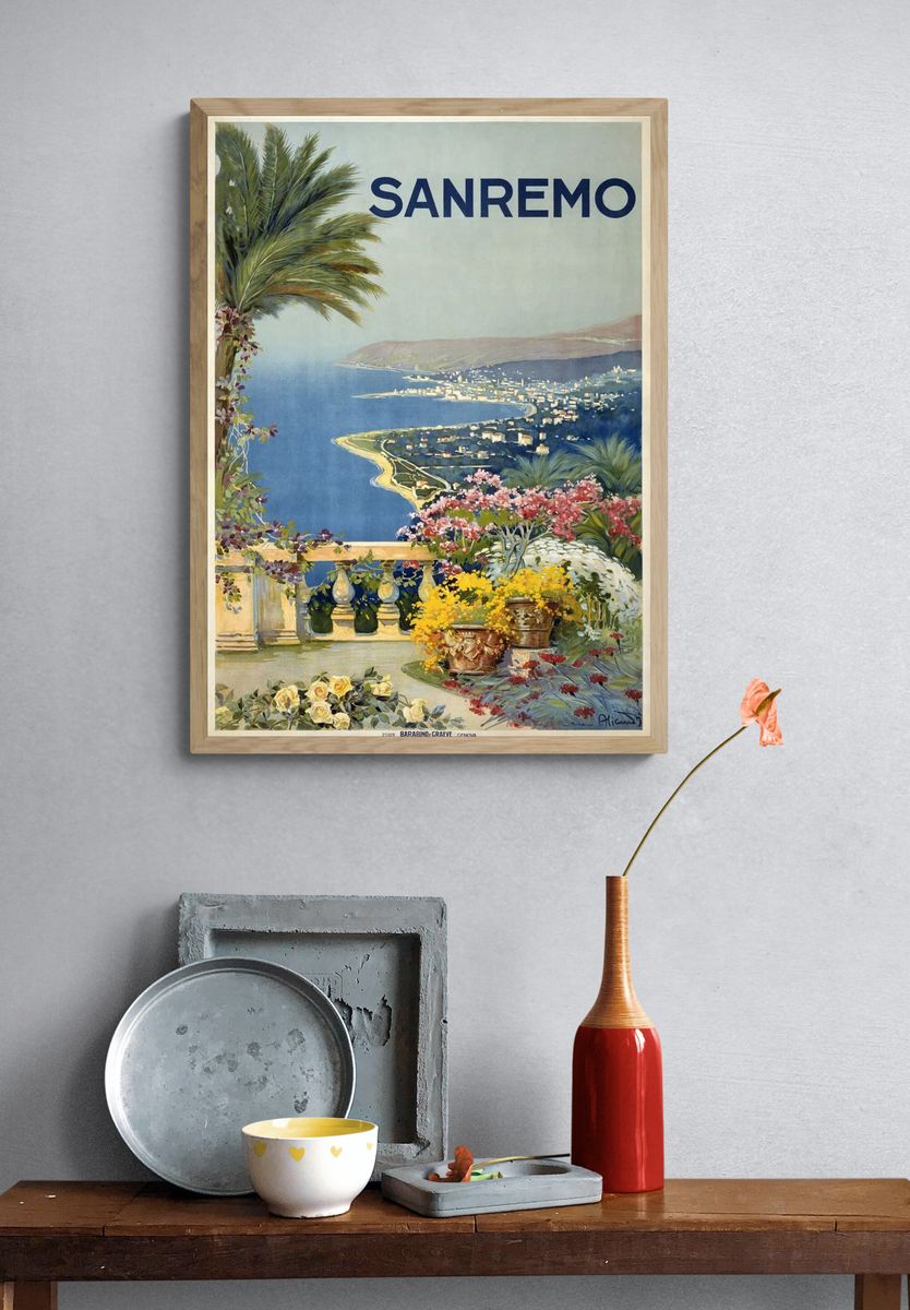 Sanremo Vintage Travel Poster. — room view 3