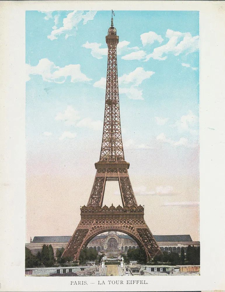 Eiffel Tower — Vintage Print. poster — vintage art