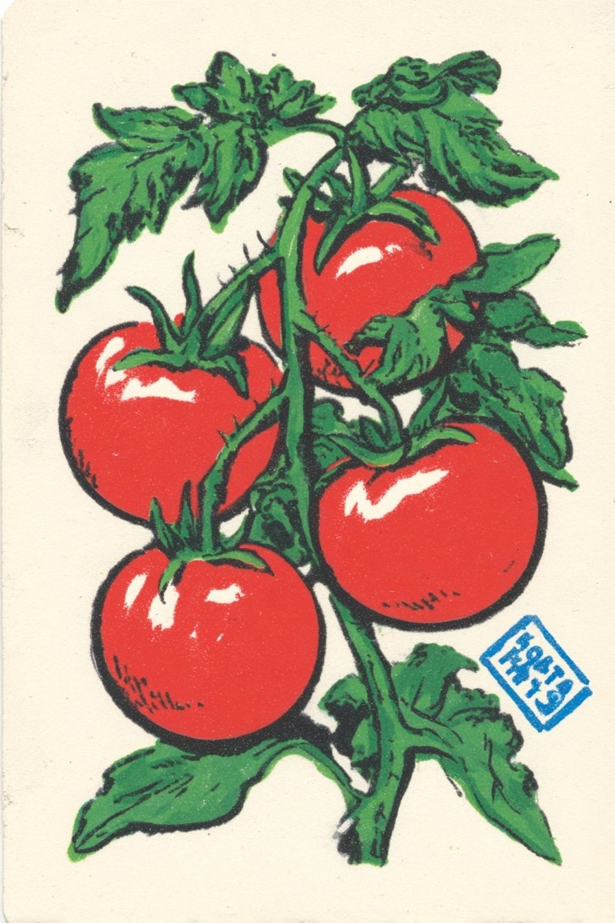 Tomato Plant Vintage Print. poster — vintage art