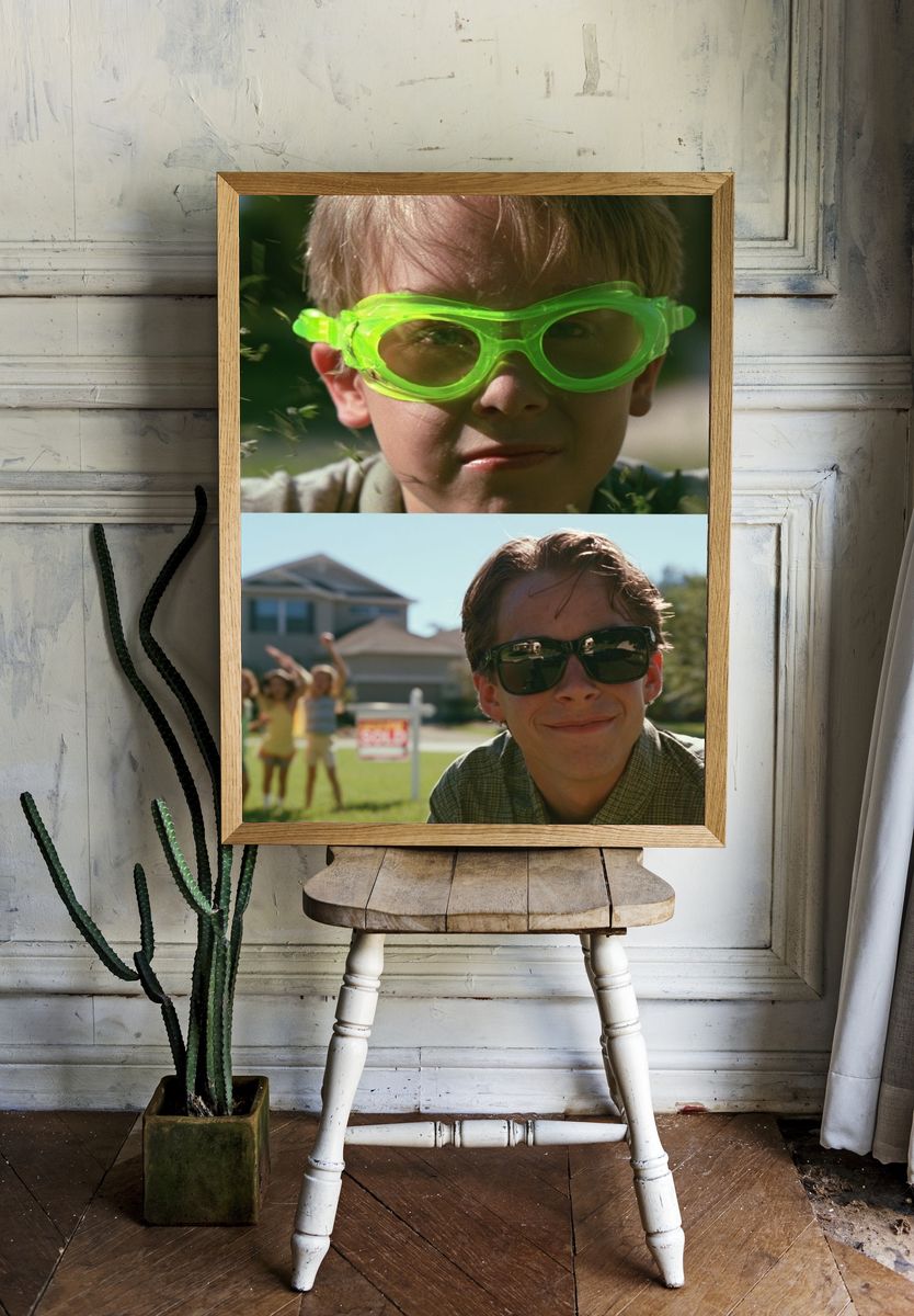 Retro Summer Family Portrait Poster. — room view 1