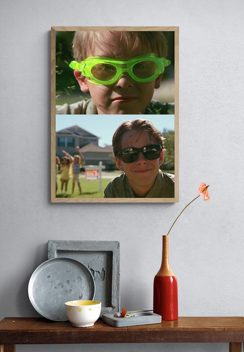 Retro Summer Family Portrait Poster. — room view 3
