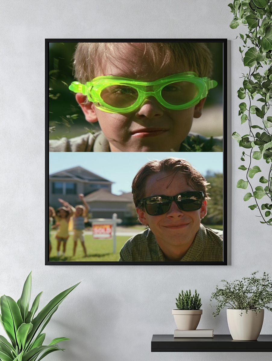 Retro Summer Family Portrait Poster. — room view 4