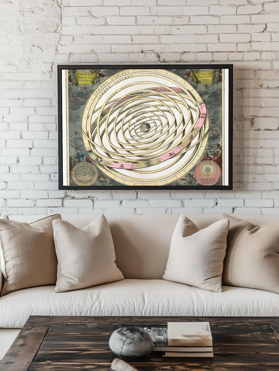 Scenograph Planetary Orbits Encompassing Earth. — room view 1