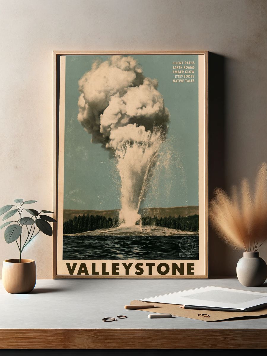 Valleystone Ethereal Realm Vintage Poster. — room view 2