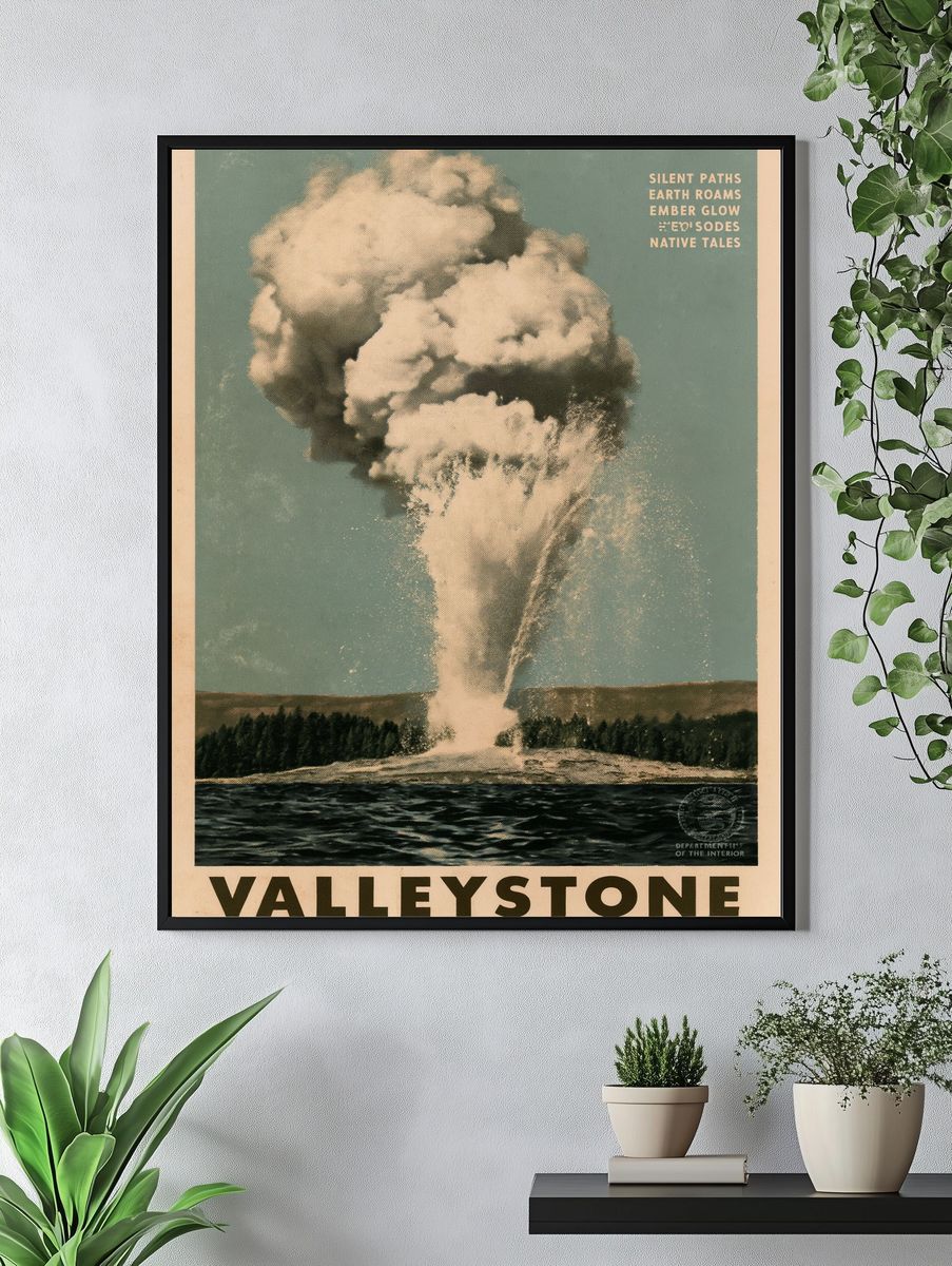 Valleystone Ethereal Realm Vintage Poster. — room view 4