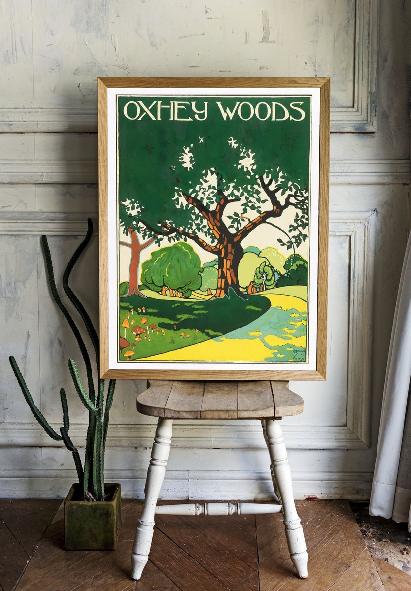 Poster, Oxhey Woods, London Underground. — room view 1