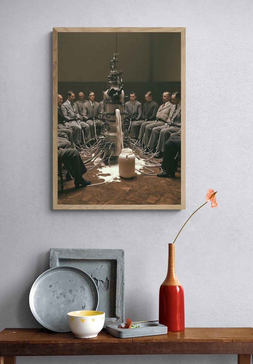 Retro Sci-Fi Laboratory Poster. — room view 3