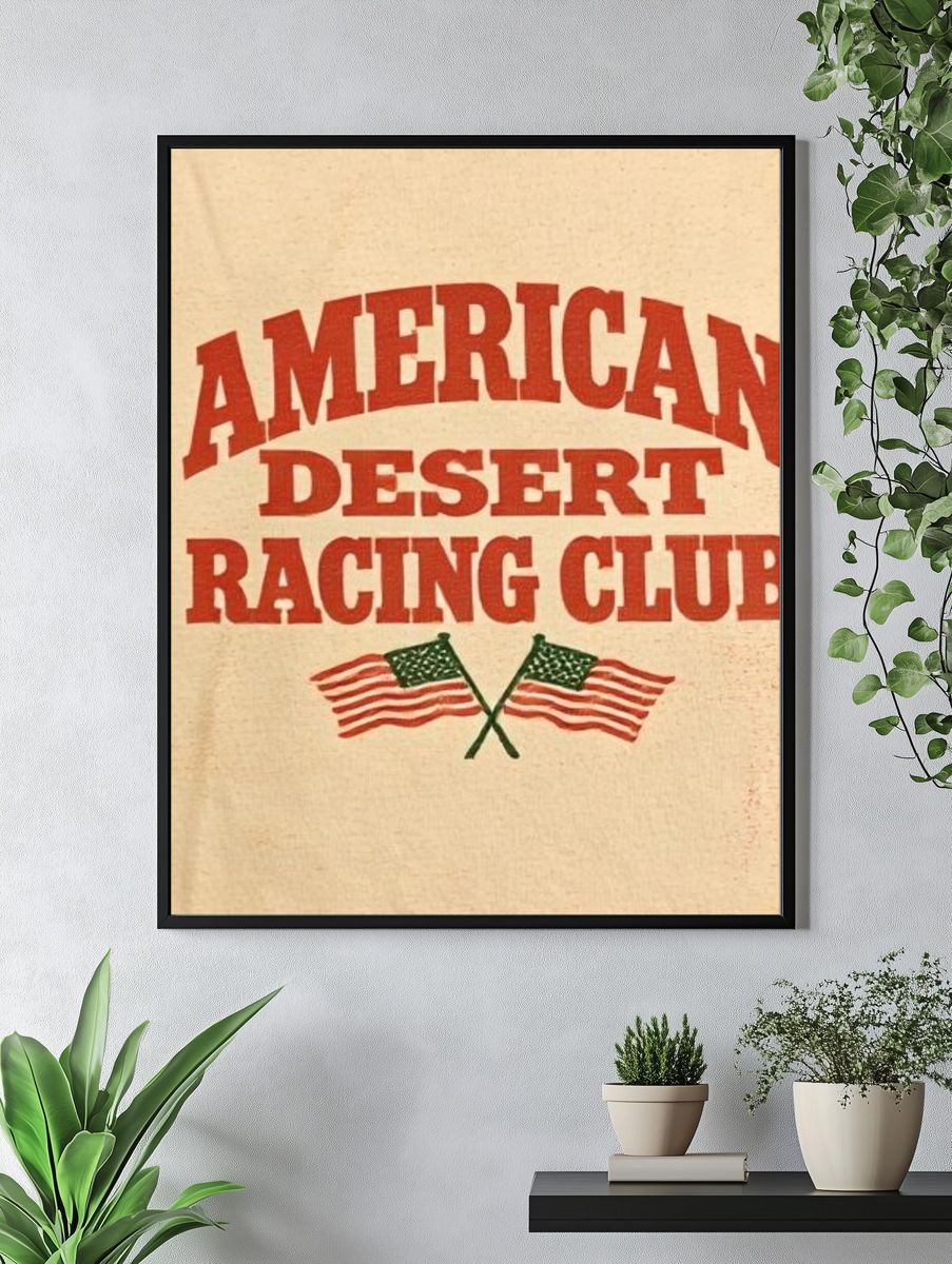 American Desert Racing Club Vintage Poster. — room view 4