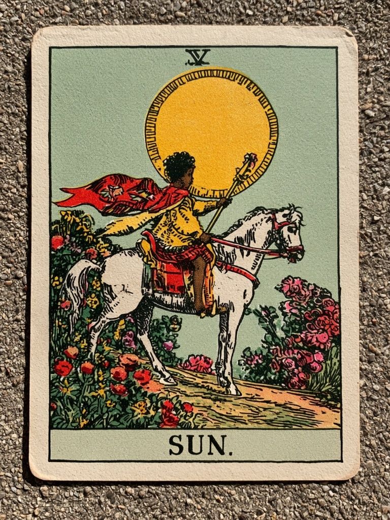 The Sun Tarot Card Poster. poster — vintage art