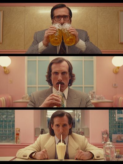 Retro Diner Cocktail Scene Poster. poster print