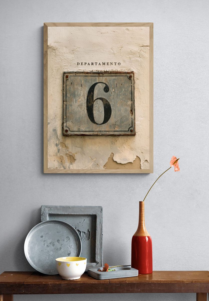 Departamento 6 Vintage Print. — room view 3