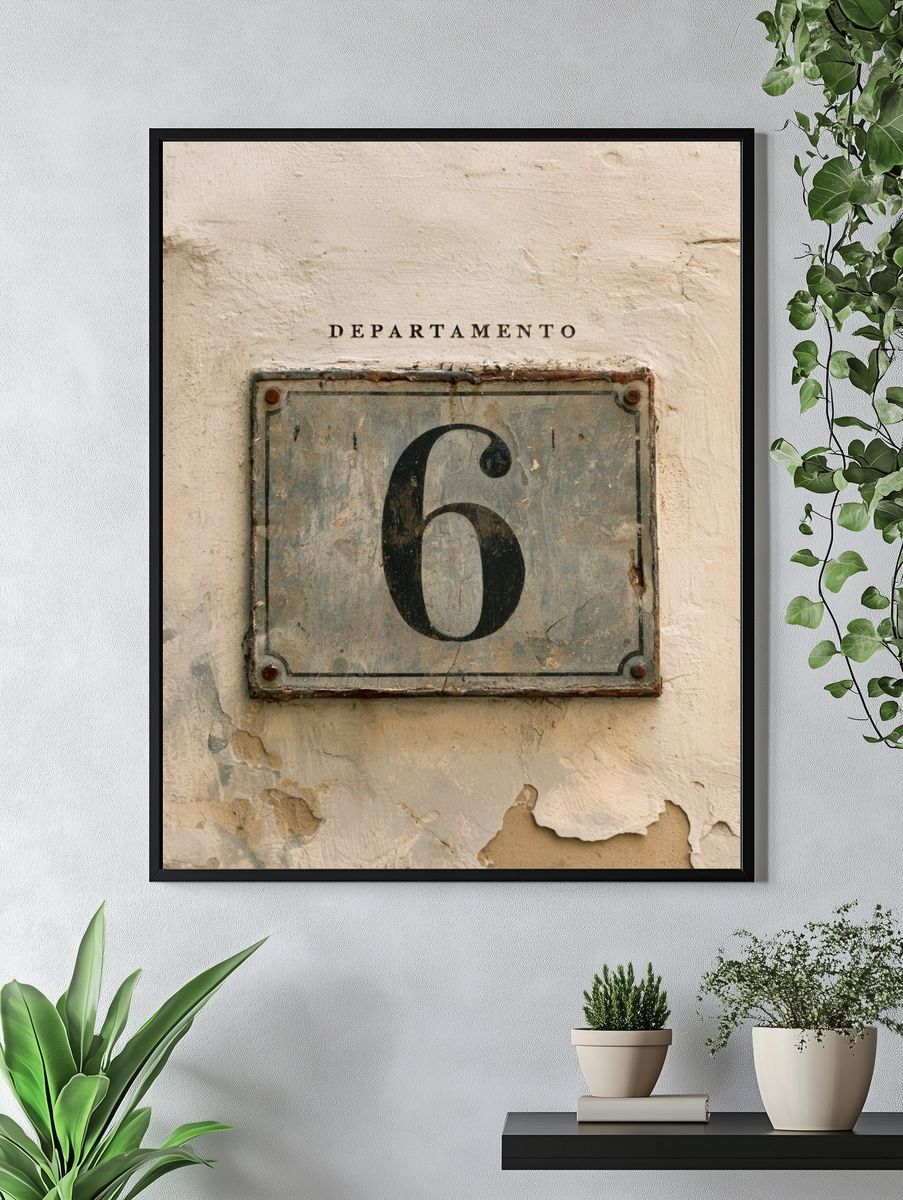 Departamento 6 Vintage Print. — room view 4