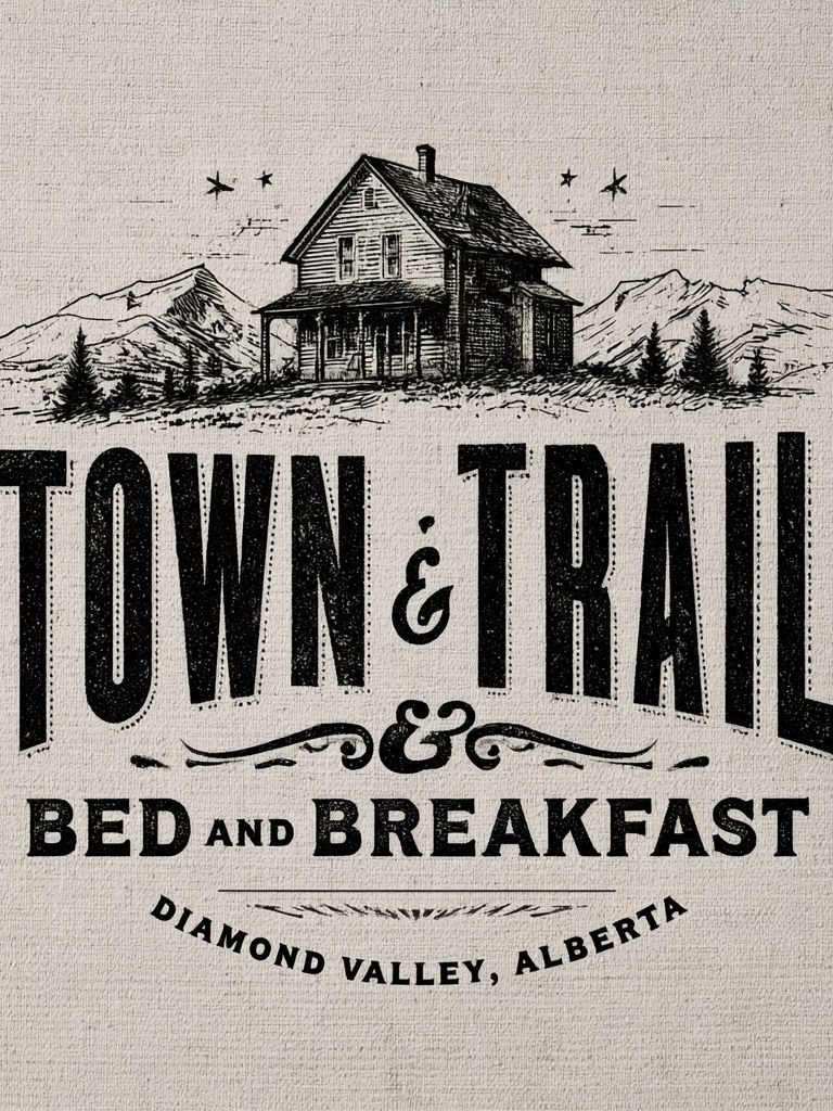 Town & Trail Vintage Travel Poster. poster detail