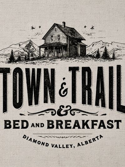 Town & Trail Vintage Travel Poster.