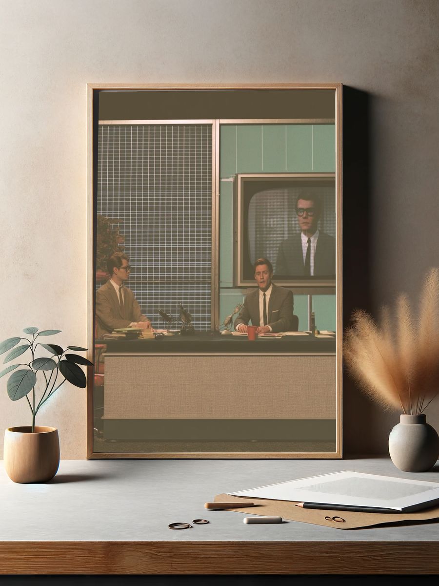 Retro TV Studio Scene Poster. — room view 2