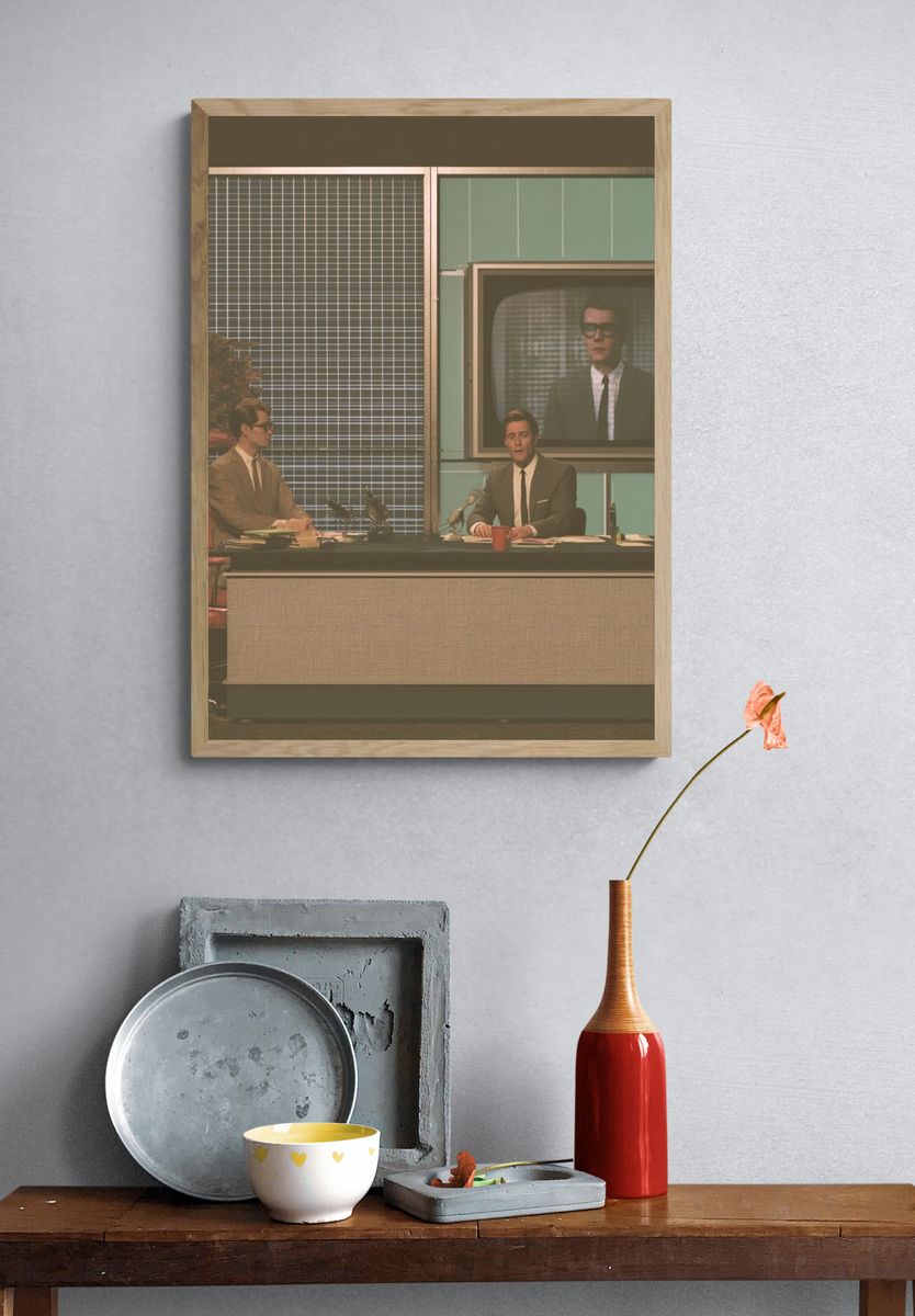 Retro TV Studio Scene Poster. — room view 3