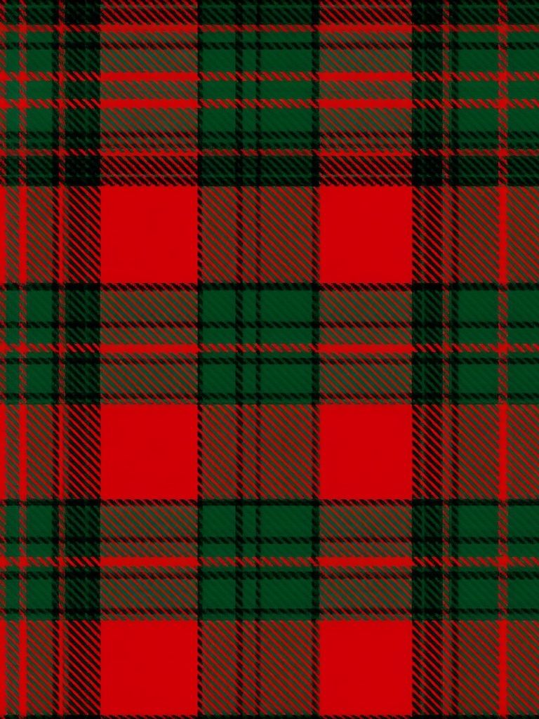 Red and Green Tartan Pattern Poster. poster detail