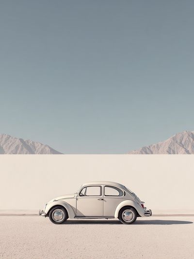 Vintage Beetle Desert Drive Poster. poster print