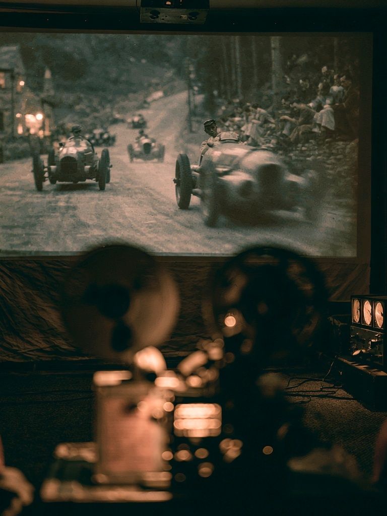 Vintage Racing Film Projection Poster. poster — vintage art
