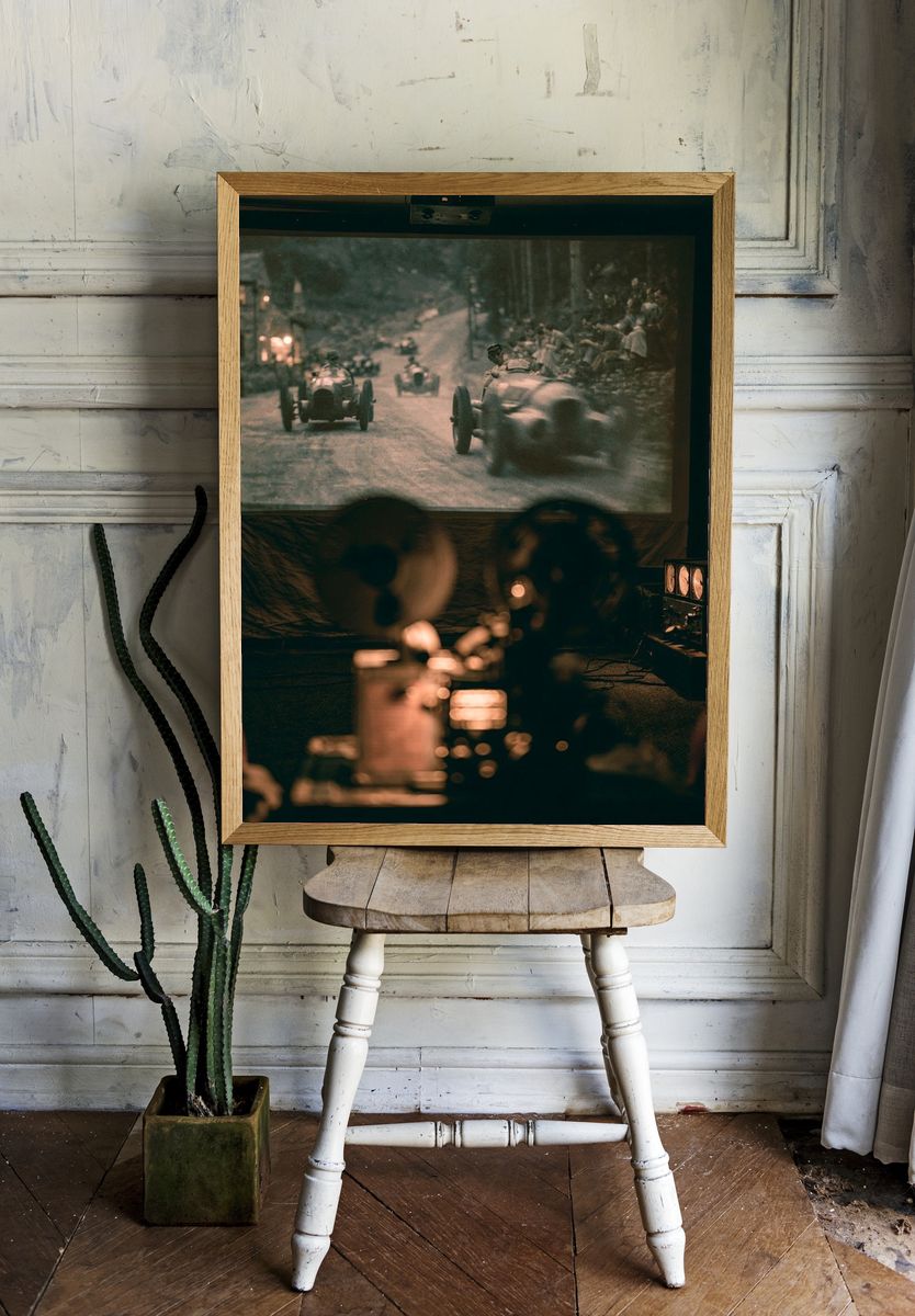 Vintage Racing Film Projection Poster. room preview