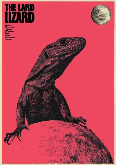The Lizard Retro Poster. poster