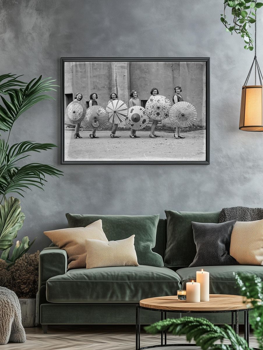Vintage Umbrella Dance Poster. — room view 4