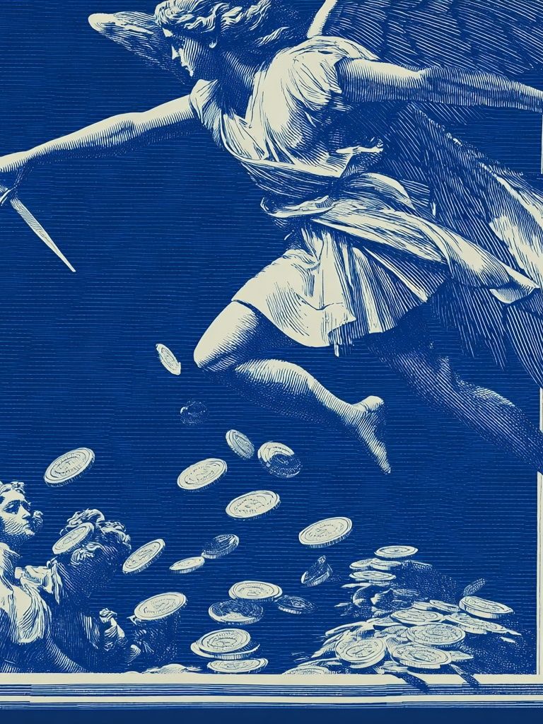 Angel of Wealth — Vintage Print. poster detail