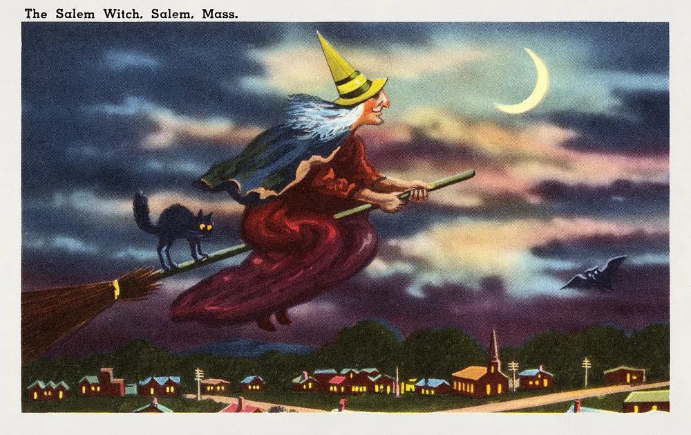 The Salem Witch — Vintage Print.