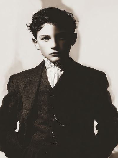 Vintage Portrait of a Young Boy — Fine Art Print. poster print